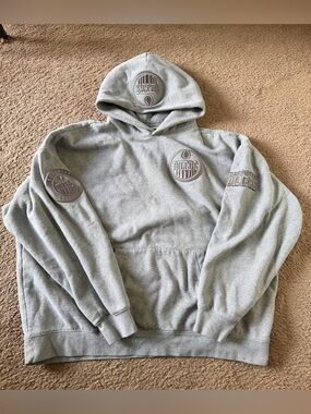 Men's Edmonton Oilers Pro Standard Heather Gray Neutral Pullover Hoodie